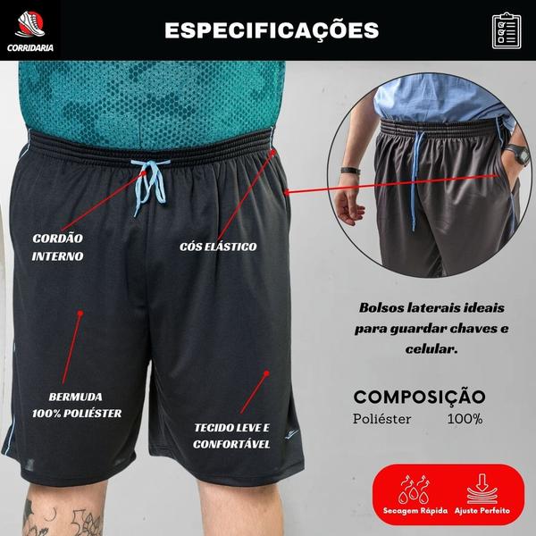 Imagem de Bermuda Elite Dry Premium Com Bolsos Laterais para Esportes Masculino