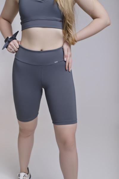 Imagem de Bermuda Feminina Legging Fitness Academia Short Ciclista Treino Básico Com Bolso