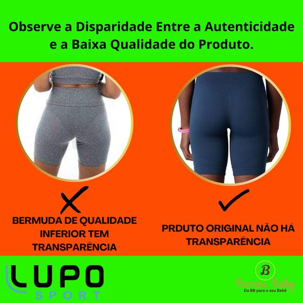 Imagem de Bermuda Feminina Lupo Sport Academia Original Seamless Dry 