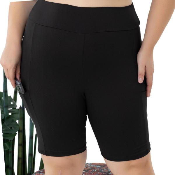 Imagem de Bermuda Feminina Suplex Shorts Com Bolso Lateral Plus Size 3039A