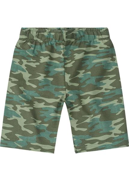 Imagem de Bermuda Infantil Masculina Jogging Verão Camuflado Verde - Malwee