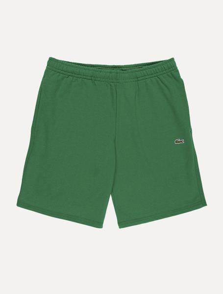 Bermuda Lacoste Moletom Masculina Logo Croco Verde Outros Moda