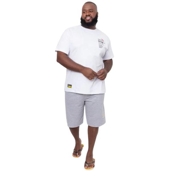 Imagem de Bermuda Masculina de Moletom Onbongo Plus Size Vick Cinza D552A