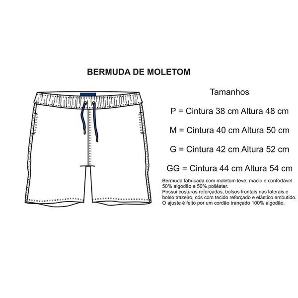 Imagem de Bermuda Masculina Moletom Just do BJJ Treino Academia Casual