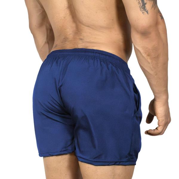 Bermuda Masculina Short Mauricinho Praia Treino Academia Com Bolso E Cordão Azul Marinho - River Imagem de Bermuda Masculina Short Mauricinho Praia Treino Academia Com Bolso E Cordão Azul Marinho