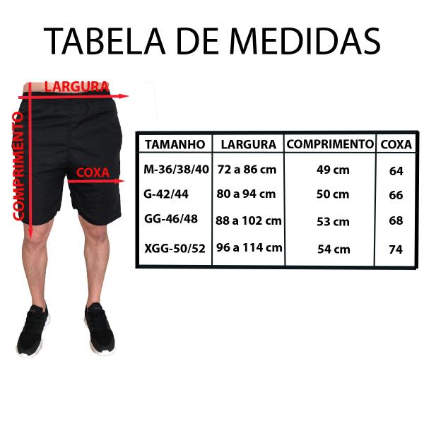 Imagem de Bermuda Masculina Tactel 3 Bolsos Academia Praia Corrida