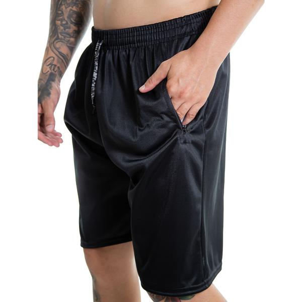 Imagem de Bermuda Masculina Ziper Short Bolso Lateral Academia Treino