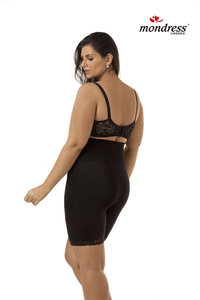 Imagem de Bermuda Modeladora Reduz Medida Diminui Barriga Plus Size Cós Duplo E Perna Mondress 980RE