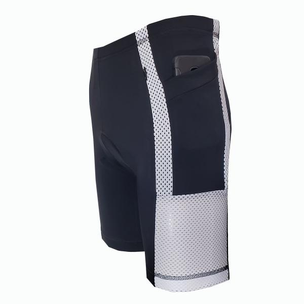 Imagem de Bermuda para ciclismo DA Modas com bolso lateral e detalhe em tela