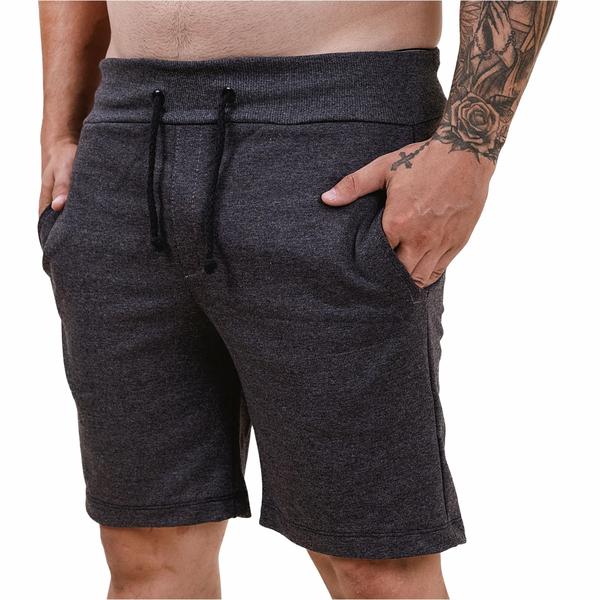 Imagem de Bermuda Short Moletom Masculino Swag Básica Casual Estilosa 