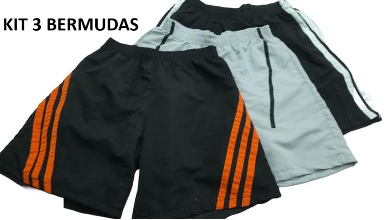 Imagem de Bermuda Shorts Masculinos Tactel Tam. 38 ao 44 - Academia, Esporte, Praia e Lazer