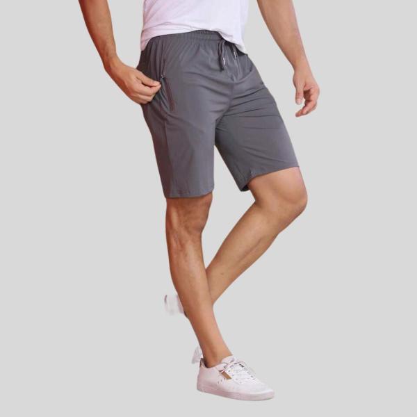 Imagem de Bermuda Tactel Masculina Elástico lisa Shorts  Academia