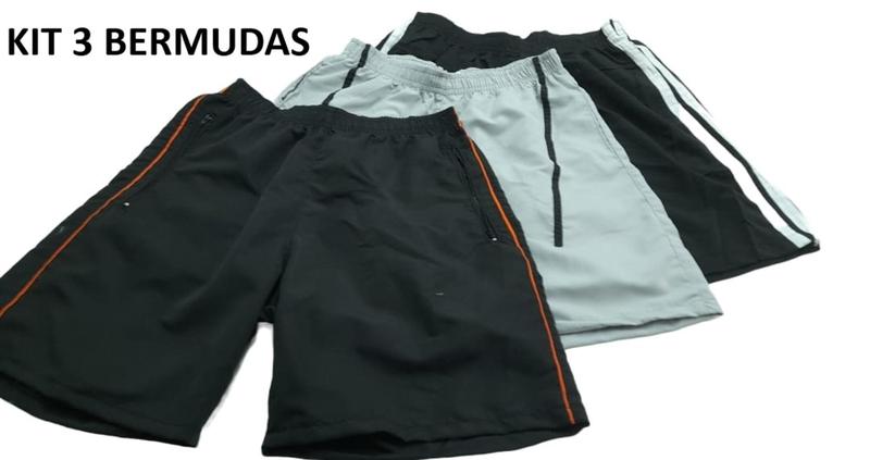 Imagem de Bermudas Masculina Tactel - 38 ao 44, Academia , Lazer e Treino