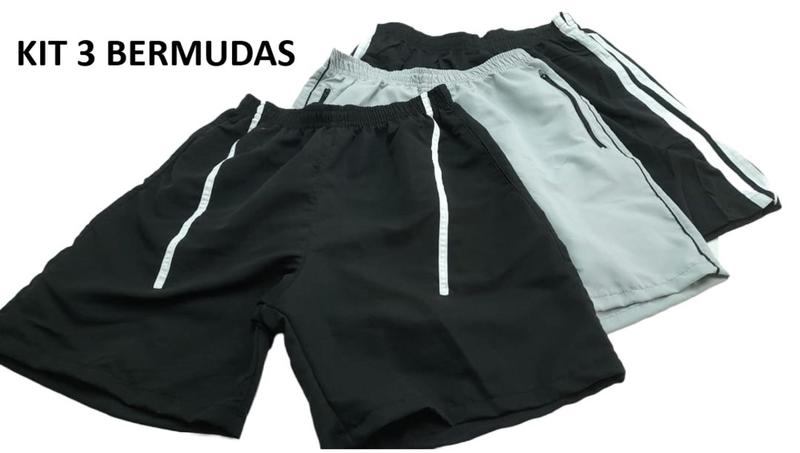 Imagem de Bermudas Masculina Tactel - 38 ao 44, Academia , Lazer e Treino