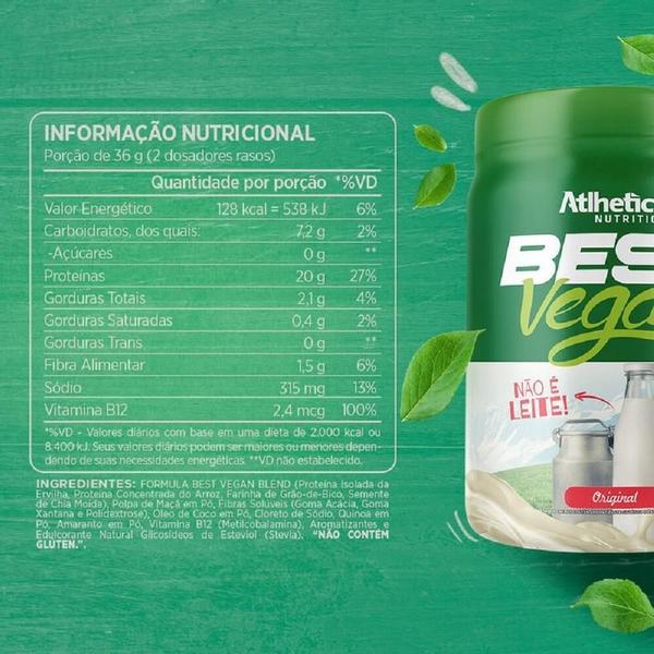 Best Vegan Protein 500G - Atlhetica Nutrition Imagem de Best Vegan Protein 500G - Atlhetica Nutrition