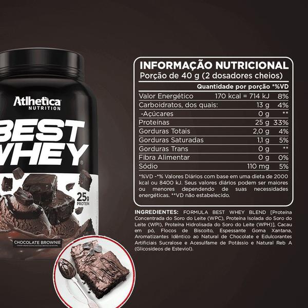 Imagem de Best Whey 900g Atlhetica Nutrition - Chocolate Brownie