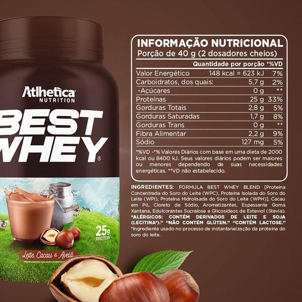 Imagem de Best Whey 900g Atlhetica Nutrition - Leite, Cacau e Avelã