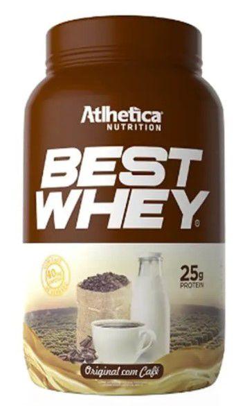 Imagem de Best whey 900g original c/cafe - atlhetica nutrition