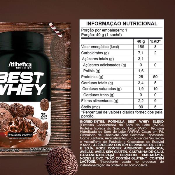 Imagem de Best Whey Atlhetica Nutrition (sachê) Brigadeiro Gourmet