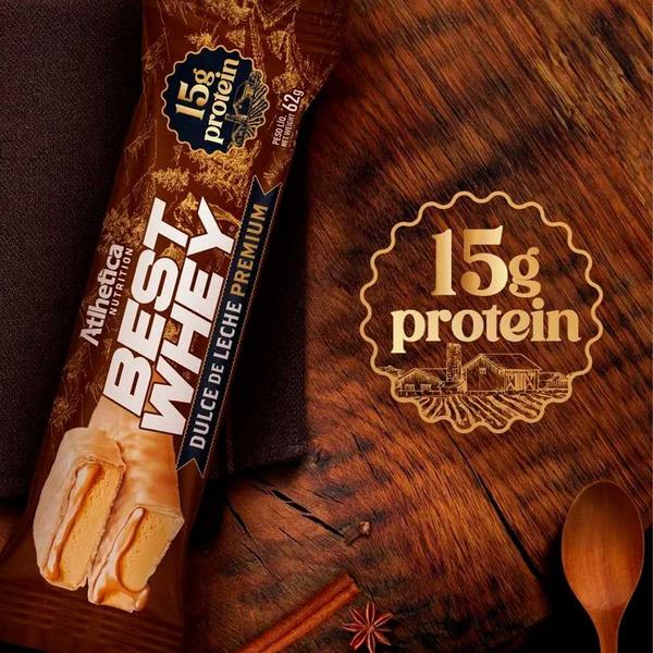 Imagem de Best Whey Bar 15g Protein - Caixa com 12 un 62g cada - Atlhetica Nutrition