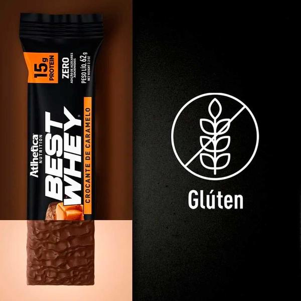 Imagem de Best Whey Bar 15g Protein - Caixa com 12 un 62g cada - Atlhetica Nutrition