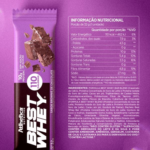 Imagem de Best Whey Bar 32g C/12 Atlhetitca Nutrition