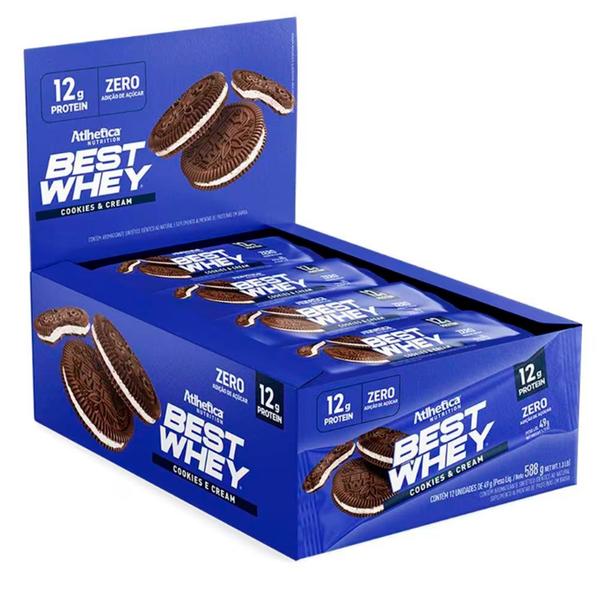 Imagem de Best Whey Bar 49g (Cx 12 Un) - Atlhetica Nutrition