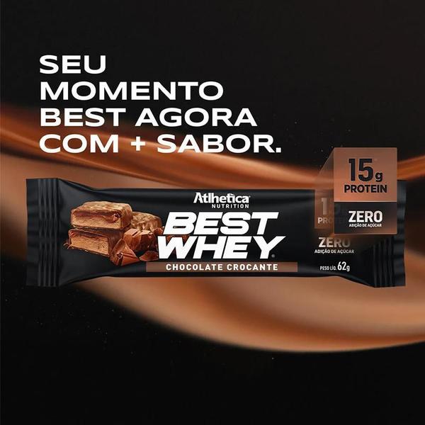 Imagem de Best Whey Bar 62G Cx12Un - Atlhetica Nutrition Reposição