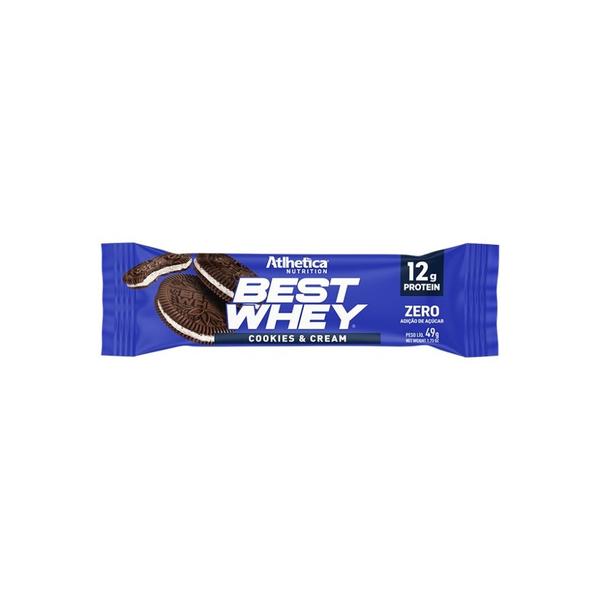 Imagem de Best Whey Bar 744g (Display 12 unidades de 62g) - Sabor Cookies e Cream (588g)