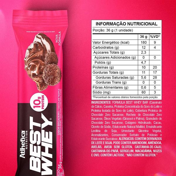 Imagem de Best Whey Bar Atlhetica Nutrition Brigadeiro