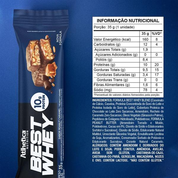 Imagem de Best Whey Bar Atlhetica Nutrition Peanut Caramel