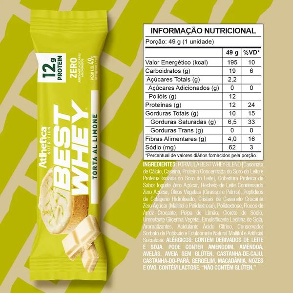 Imagem de Best Whey Bar Atlhetica Nutrition Torta al Limone