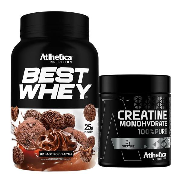 Imagem de Best Whey Isolado Hidro Brigadeiro 900g Creatina Atlhetica