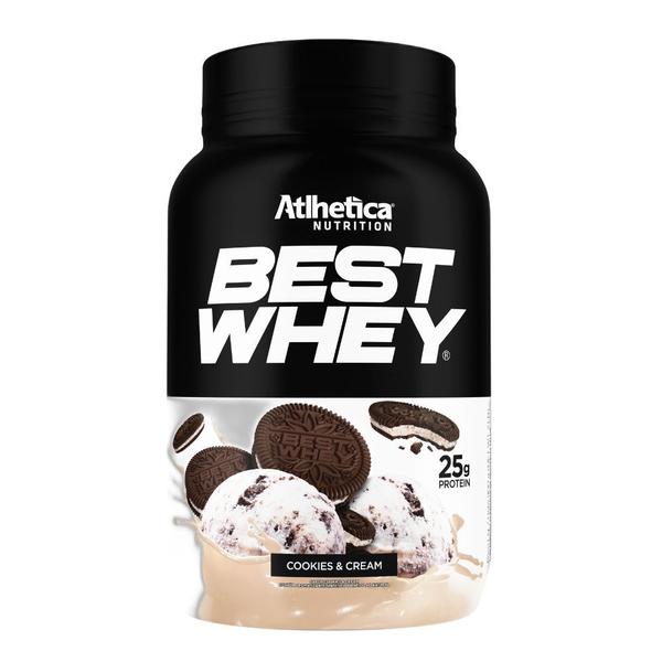 Imagem de Best Whey Isolado Hidrolisado Cookies Cream 900g - Atlhetica