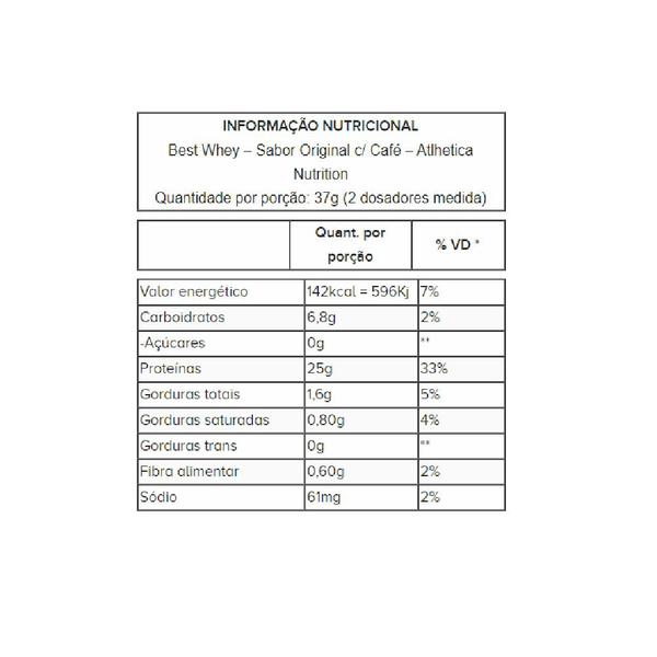 Best Whey Protein 900g - Atlhetica Nutrition Imagem de Best Whey Protein 900g - Atlhetica Nutrition