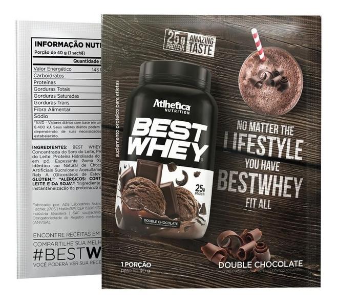 Imagem de Best Whey Sachê (35g) Double Chocolate Atlhetica Nutrition