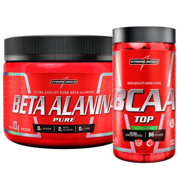 Imagem de Beta Alanina 123g + Bcaa Top 120 Caps Integralmedica