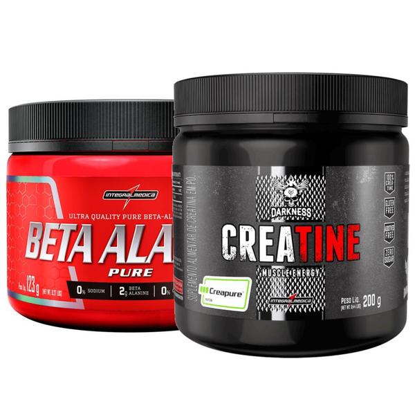 Imagem de Beta Alanina 123g + Creatina 200g Creapure Integralmedica