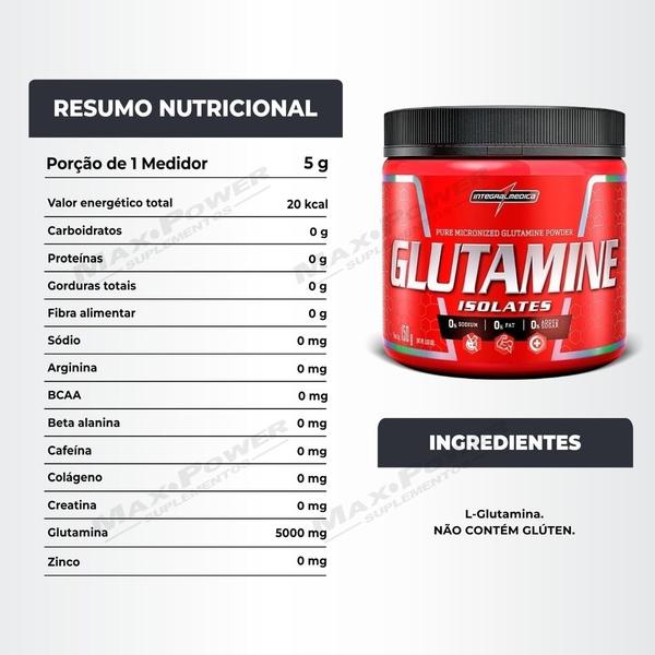 Imagem de Beta Alanina 123g + Glutamina Pura 150g Integralmedica