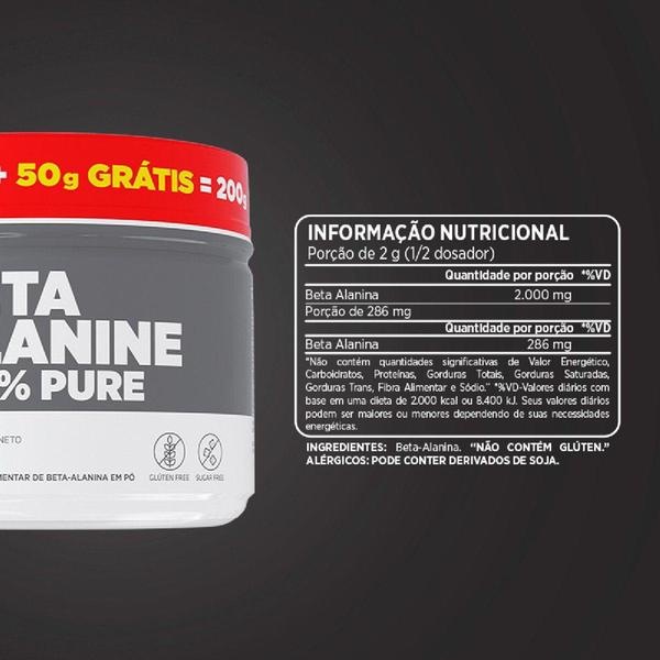 Imagem de Beta Alanine Atlhetica Nutrition 100% Pure 150 G + 50 G Grátis