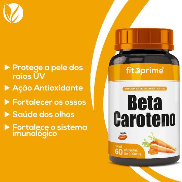 Imagem de Beta Caroteno 400mg 60 Cápsulas Fitoprime