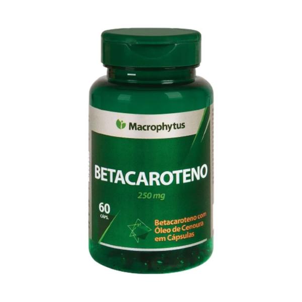 Imagem de Betacaroteno Macrophytus 250mg 60 Capsulas Softgel- 3 Unidades  Macropytus 