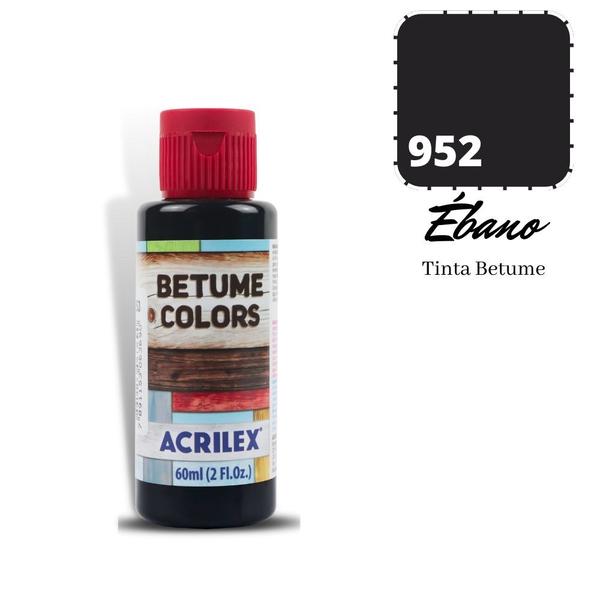 Imagem de Betume Acrilex Color 60ml 952 Ebano