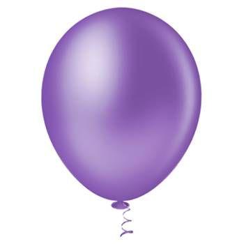 Imagem de Bexiga Balões Cristal Redondo Nº 9 Violeta - 50 Unid
