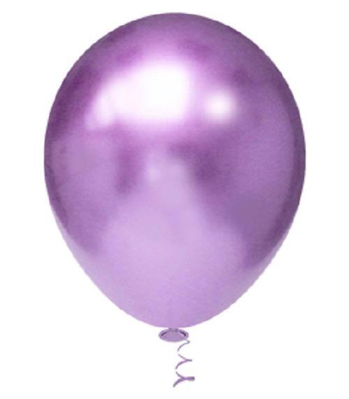 Imagem de Bexiga Balões Metalizado Platino Nº 10 Violeta - 25 Unid