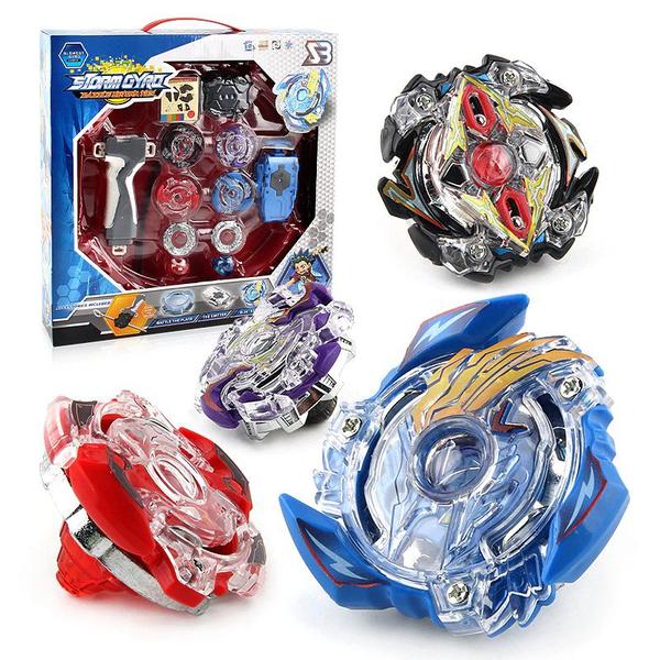 Beyblade Arena Storm Gyro + 4 BeyBlade + 2 Lançadores - Tornado Gyro Imagem de Beyblade Arena Storm Gyro + 4 BeyBlade + 2 Lançadores