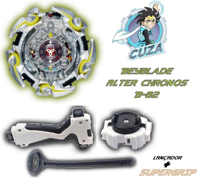 Imagem de Beyblade Burst Alter Chronos C/Lançador Grip Beyblader Kuza