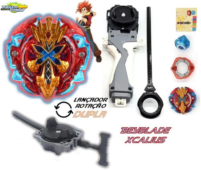 Beyblade Burst B-48 Xeno Xcalius + Lançador - Conjunto Pião de