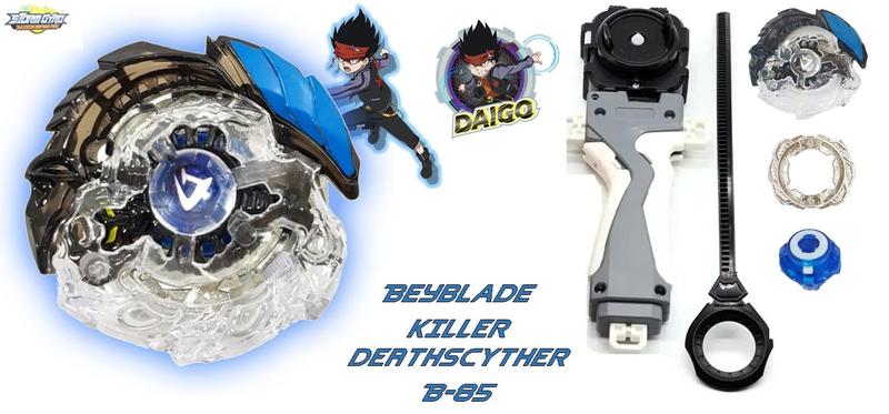 Imagem de Beyblade Burst C/ 2 Lançador Grip Killer Deathscyther Beyblader Daigo