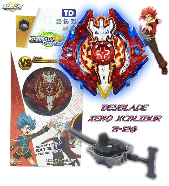 Imagem de Beyblade Burst C/ 2 Lançador Grip Xcalius X2 Beyblader Xander